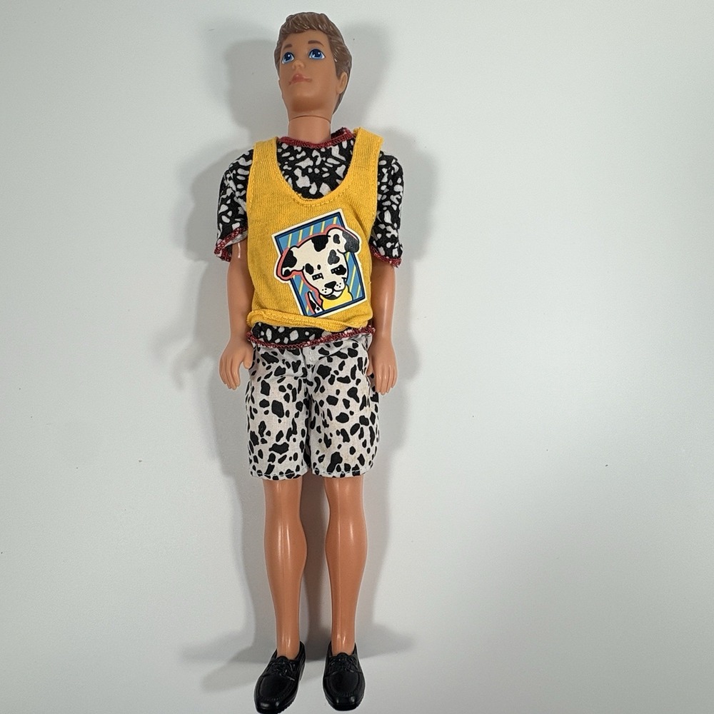 1991 Mattel Pet Pals Kevin Cool Top Teen Barbie Boy Doll Brown Hair Vintage